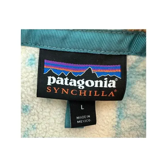Patagonia Synchilla Snap-T Fleece Harvest Moon Owl Size Large - Picture 6 of 12